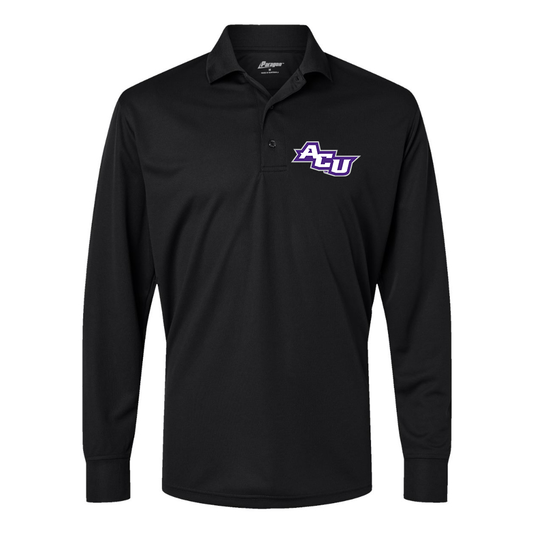 Men's Abilene Christian Wildcats   Paragon Prescott Long Sleeve Polo