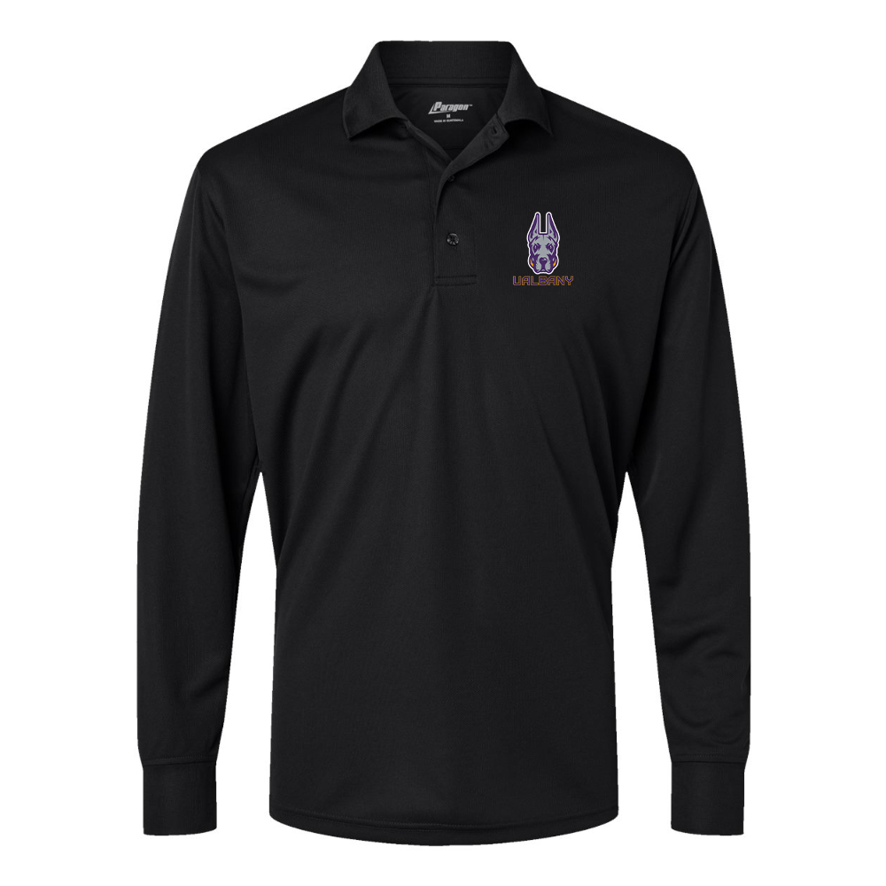 Men's Albany Great Danes  Paragon Prescott Long Sleeve Polo