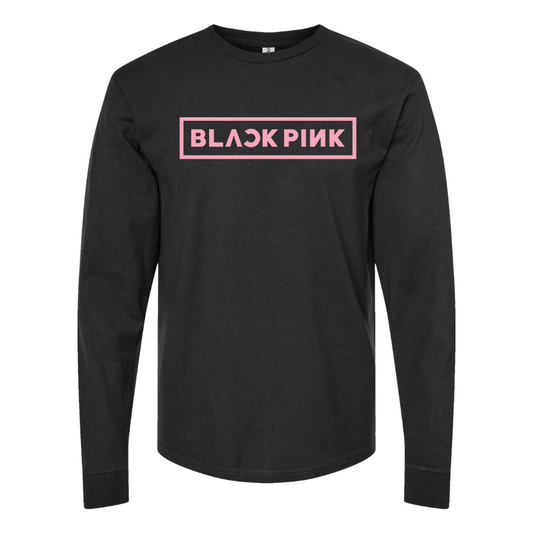 Men's  Blackpink Logo Cotton Long Sleeve T-Shirt