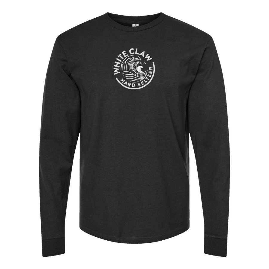 Men's White Claw Logo Cotton Long Sleeve T-Shirt