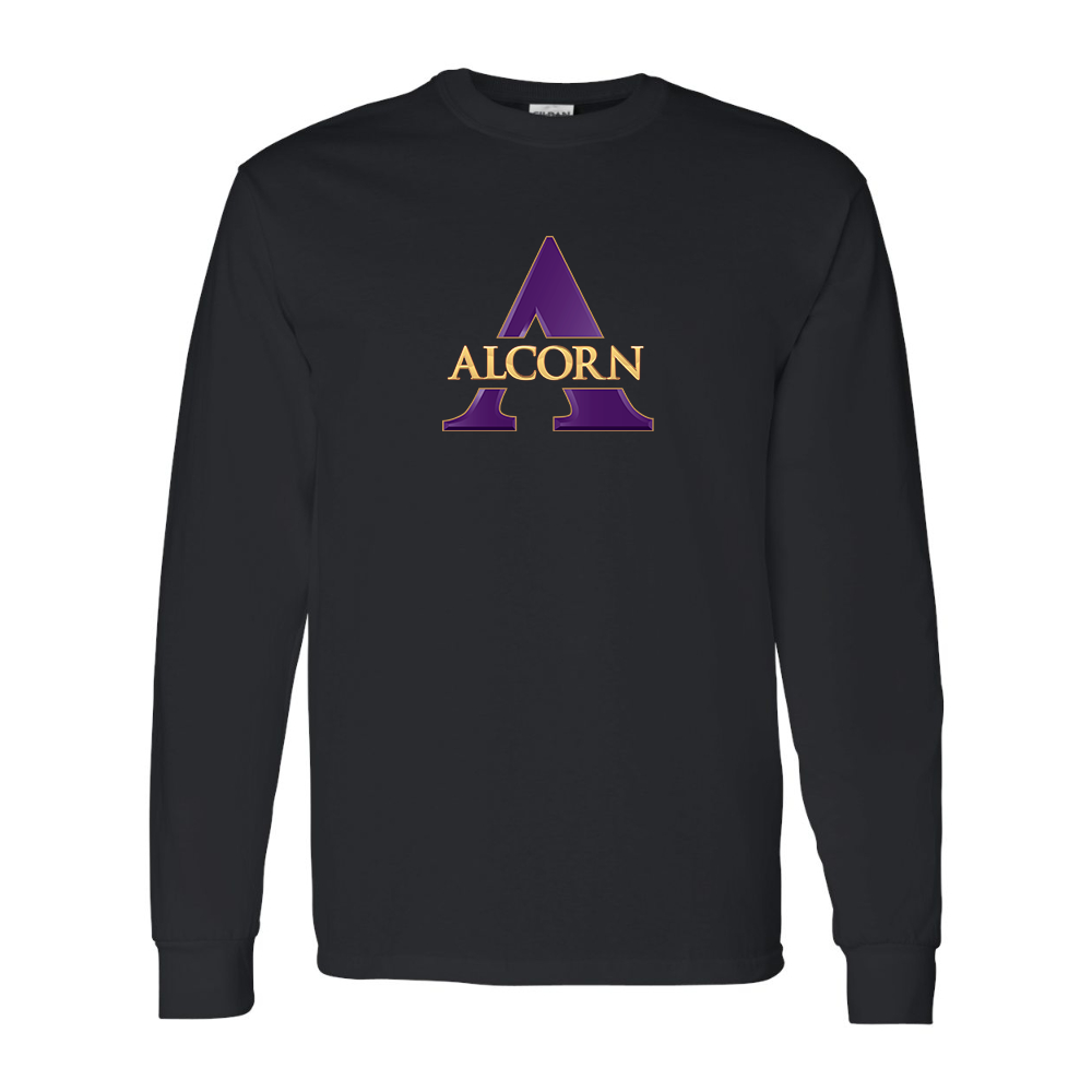 Men's Alcorn State Braves Gildan Heavy Cotton Long Sleeve T-Shirt