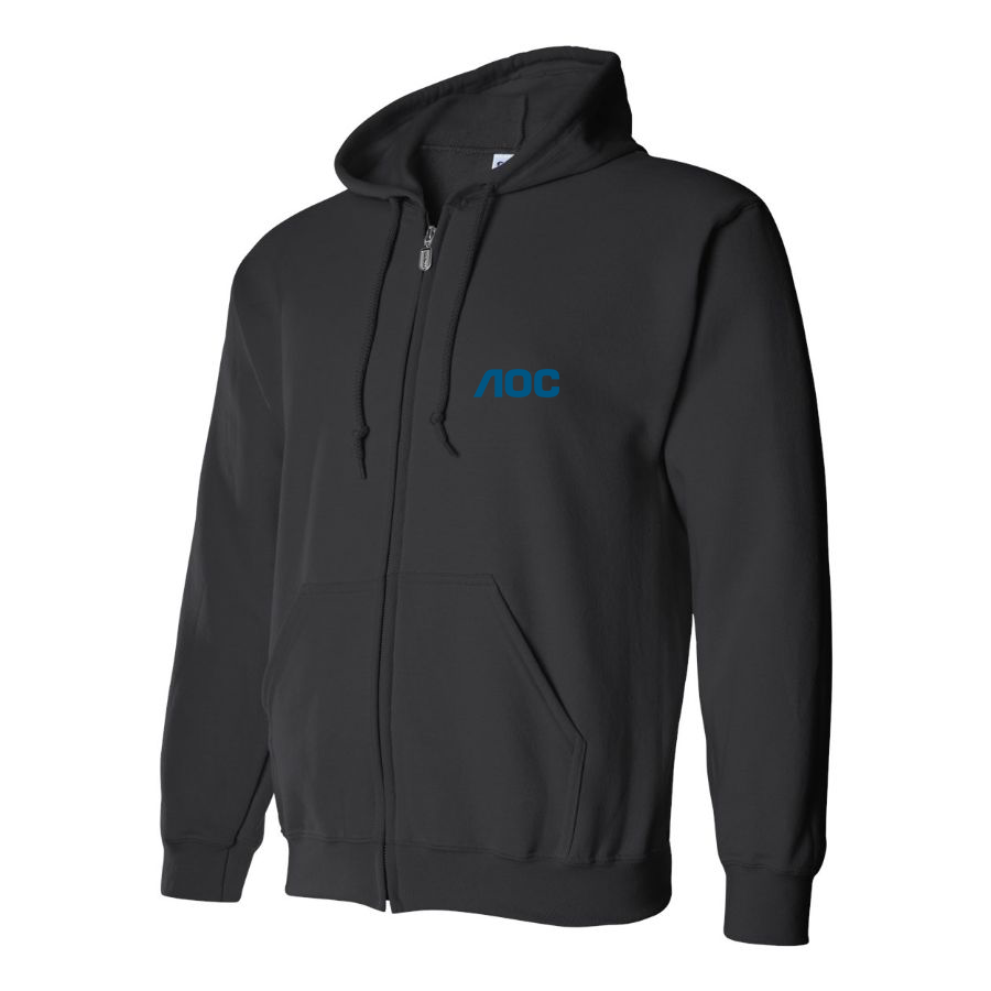 Men's AOC Logo Zipper Hoodie