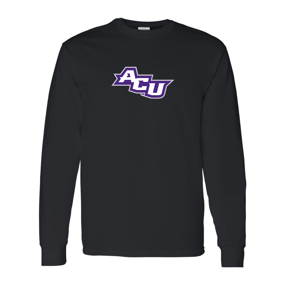 Men's Abilene Christian Wildcats   Gildan Heavy Cotton Long Sleeve T-Shirt