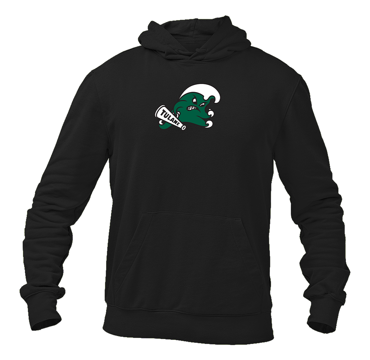 Men's  Tulane Green Wave Logo  Pullover Hoodie