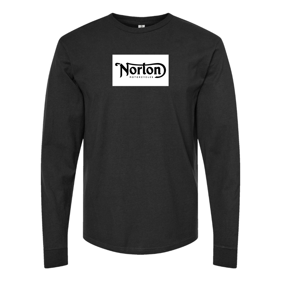 Men's Norton Logo Cotton Long Sleeve T-Shirt
