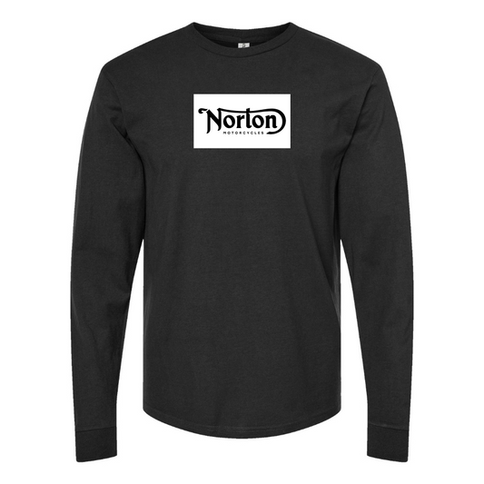 Men's Norton Logo Cotton Long Sleeve T-Shirt