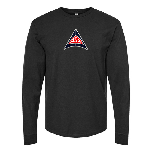 Men's ASA Logo Cotton Long Sleeve T-Shirt