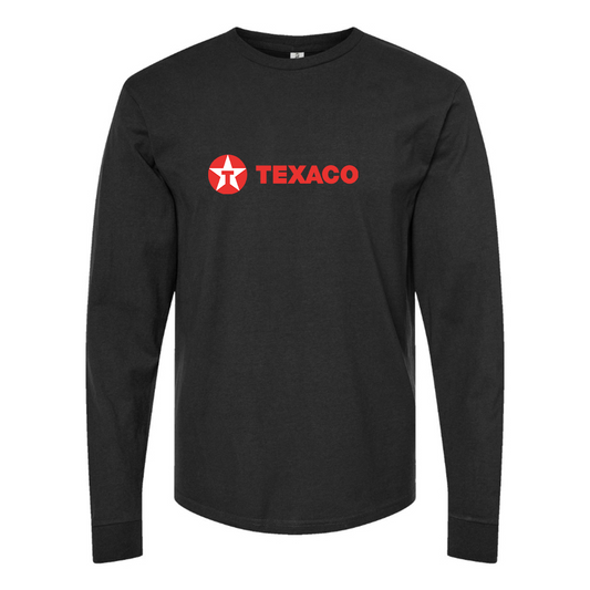 Men's Texaco Logo Cotton Long Sleeve T-Shirt