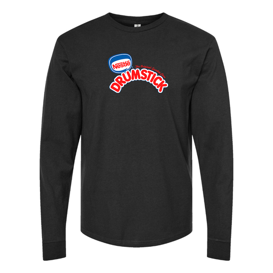 Men's Drumstick Logo Cotton Long Sleeve T-Shirt