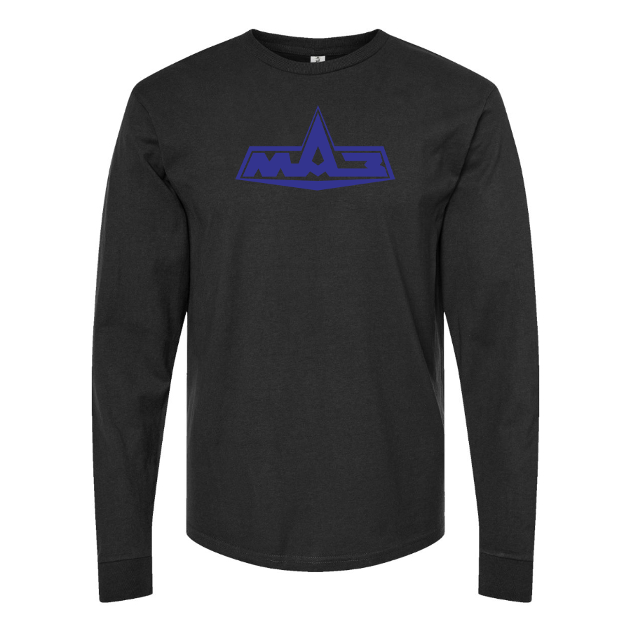 Men's MAZ Logo Cotton Long Sleeve T-Shirt