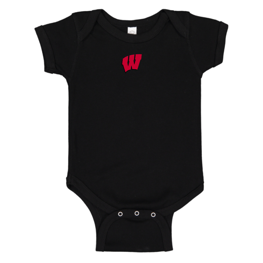 Wisconsin Badgers Logo Baby Onesie Romper