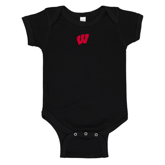 Wisconsin Badgers Logo Baby Onesie Romper