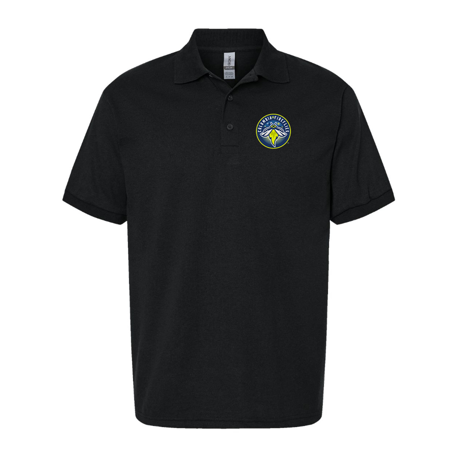 Men's Columbia Fireflies Logo Dry Blend Polo
