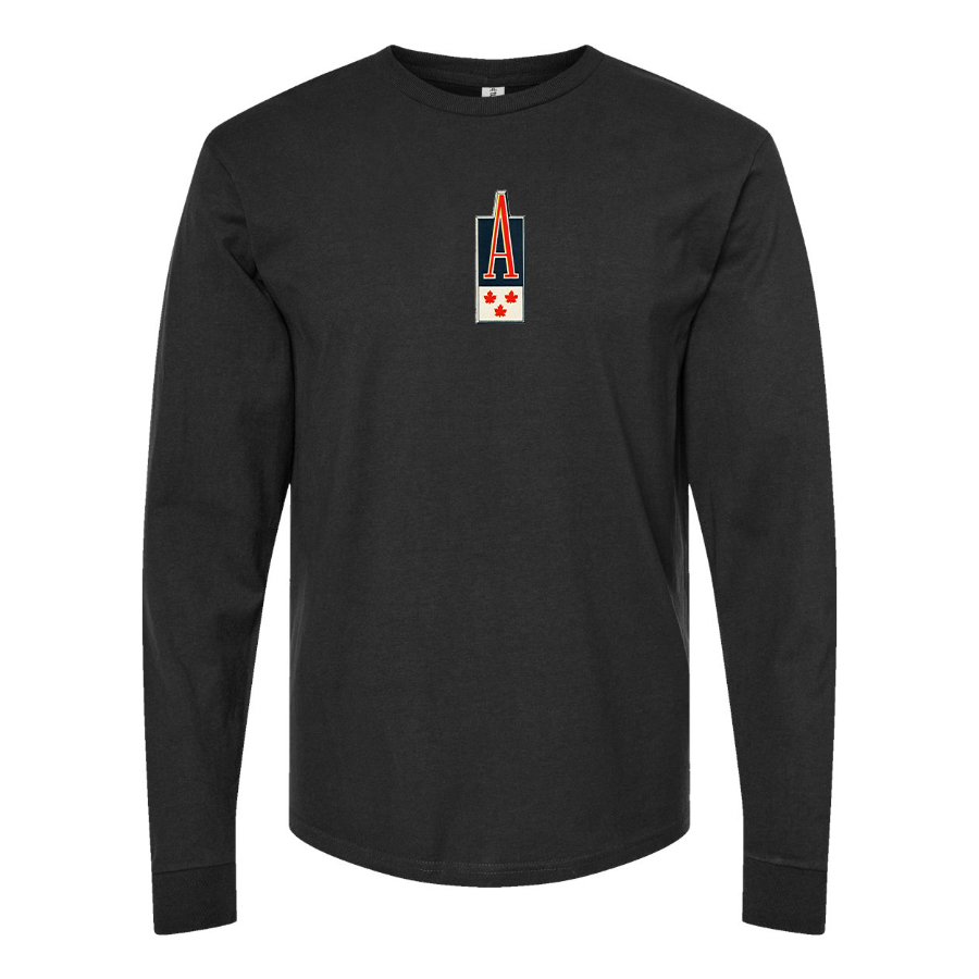 Men's Acadian Logo Cotton Long Sleeve T-Shirt