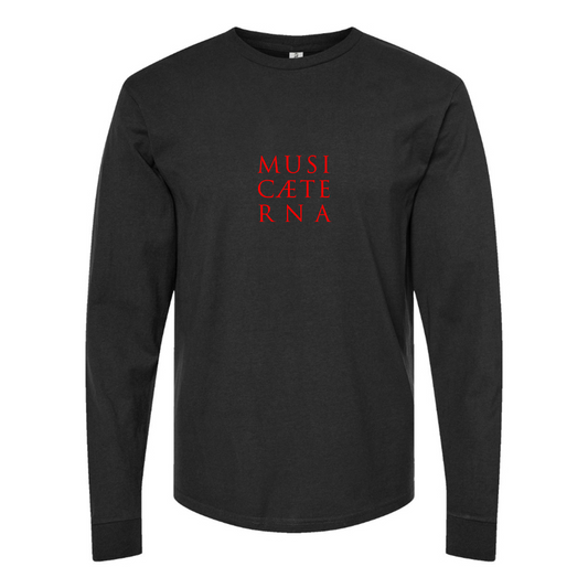 Men's Music Aeterna  Logo Cotton Long Sleeve T-Shirt