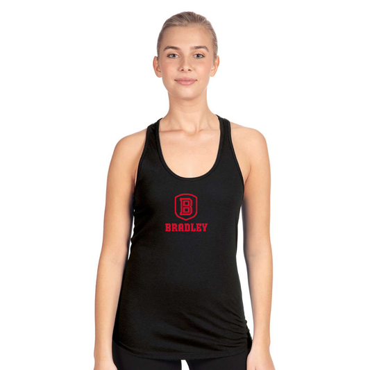 Women's Bradley Braves Next Level Ideal Racerback Tank