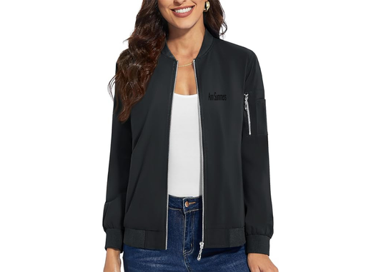 Women's Ann Summers Premium Bomber Jacket with Polished Detailing and Functional Sleeve Pocket Modern Luxury Outerwear