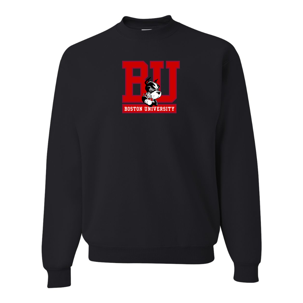 Men's Boston University Terriers JERZEES NuBlend Crewneck Sweatshirt