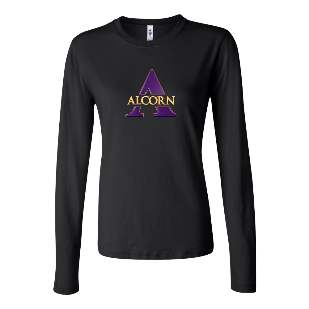 BELLA CANVAS Women’s Alcorn State Braves  Jersey Long Sleeve Tee