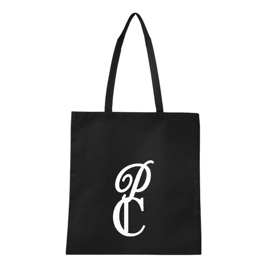 P & C Black  Q-Tees Non-Woven  Tote
