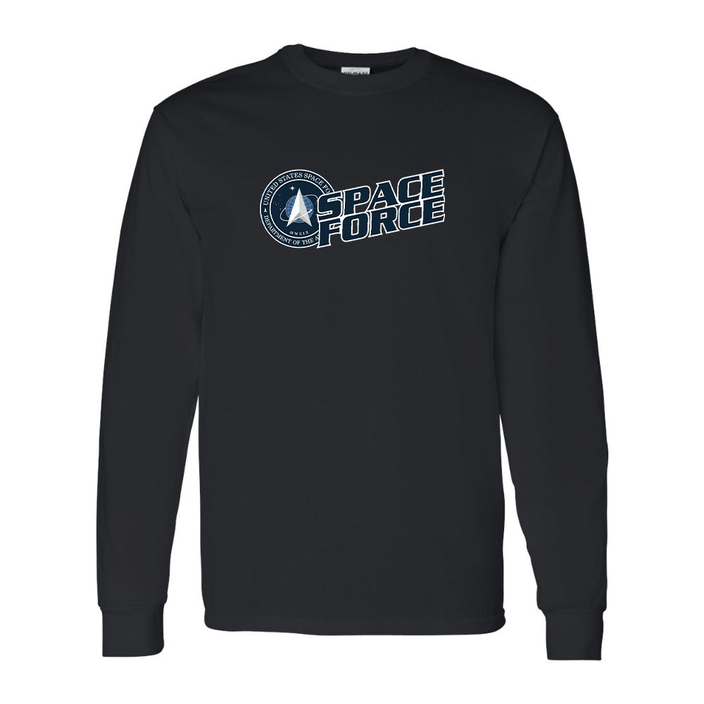 Men's  Space Force Gildan Heavy Cotton Long Sleeve T-Shirt