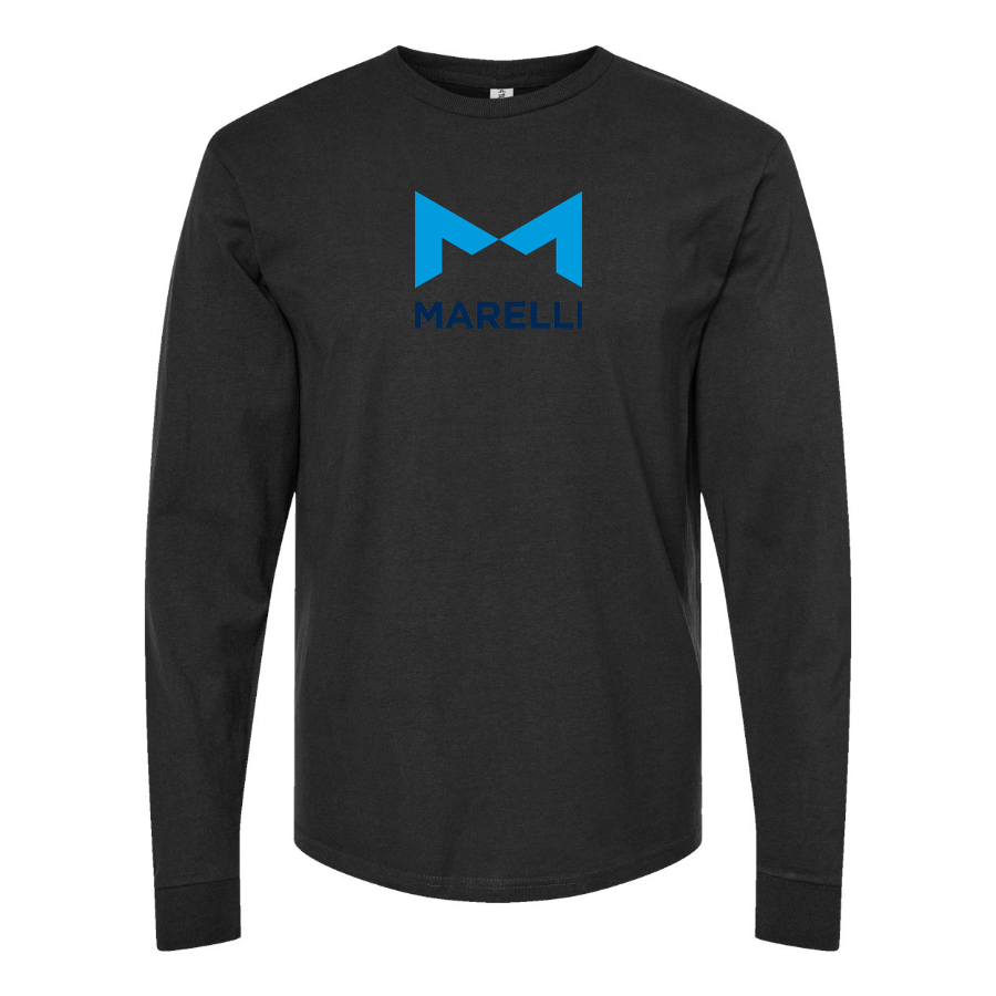 Men's Magneti-Marelli Logo Cotton Long Sleeve T-Shirt