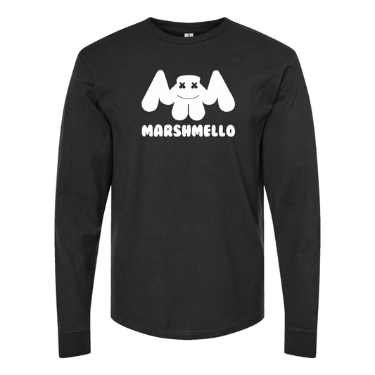 Men's Marshmello Logo Cotton Long Sleeve T-Shirt