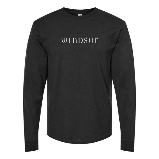 Men's Windsor  Logo Cotton Long Sleeve T-Shirt