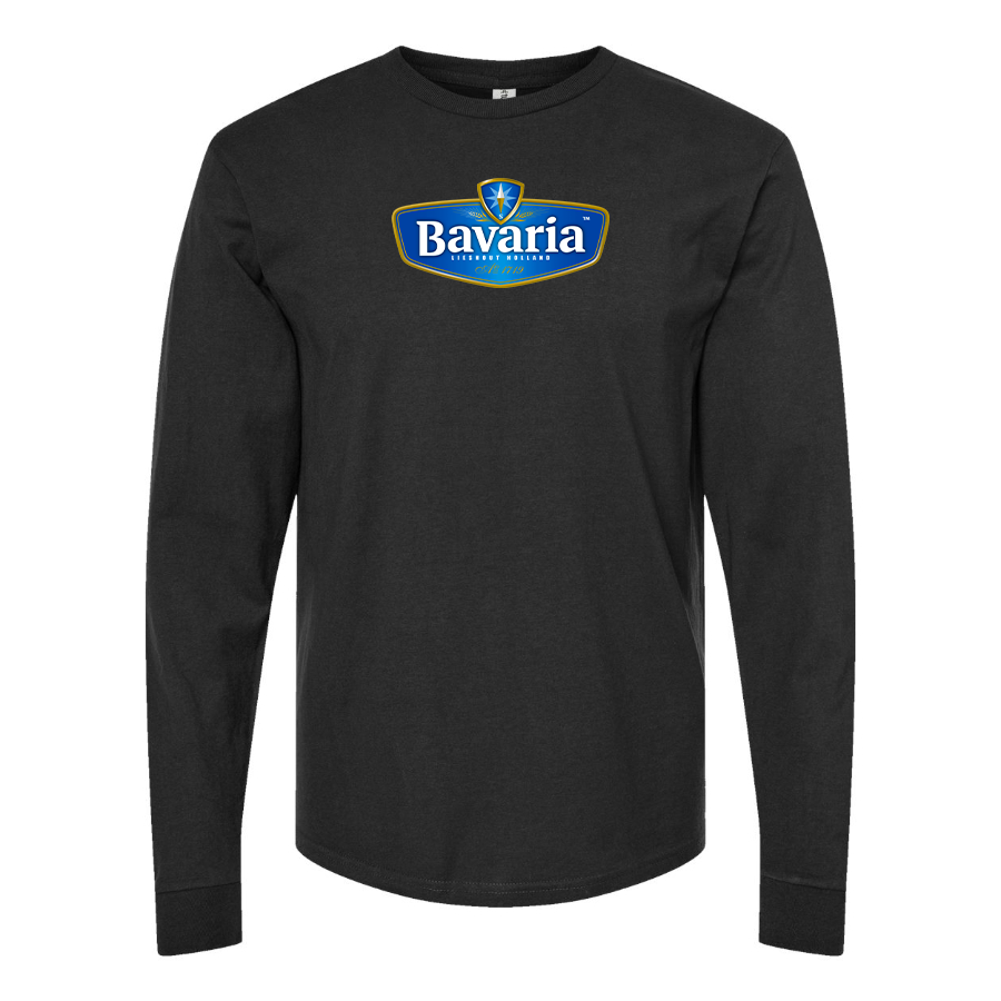 Men's Bavaria Logo Cotton Long Sleeve T-Shirt