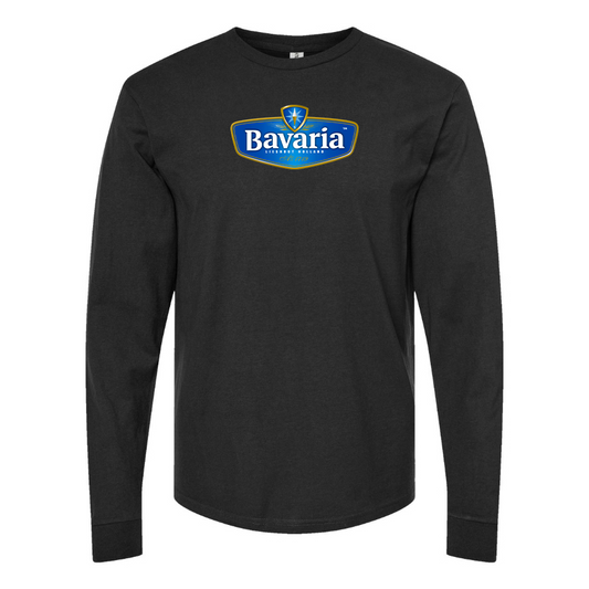Men's Bavaria Logo Cotton Long Sleeve T-Shirt