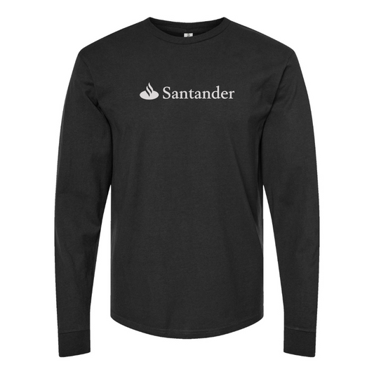 Men's Santander Logo Cotton Long Sleeve T-Shirt