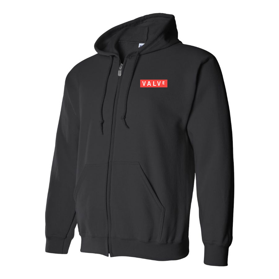 Men's Valve Banner Logo Zipper Hoodie