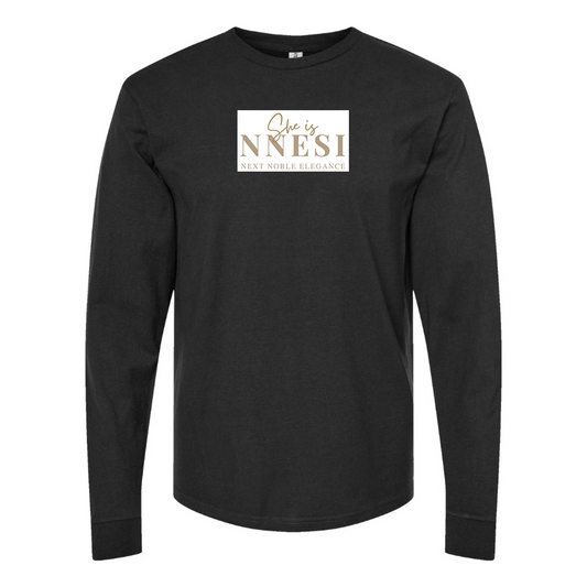 Men's Nnesi Logo Cotton Long Sleeve T-Shirt