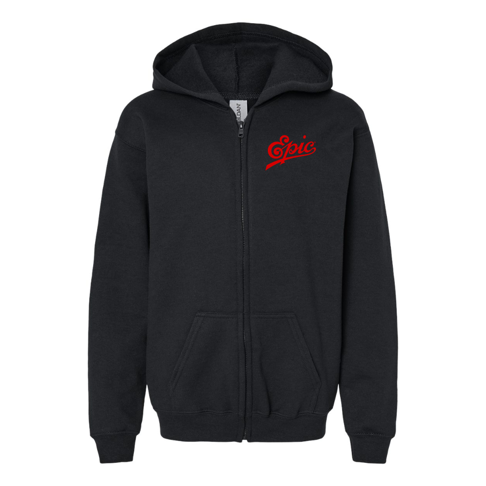 Youth Epic Records Gildan Heavy Blend Full Zip Hooded Sweatshirt