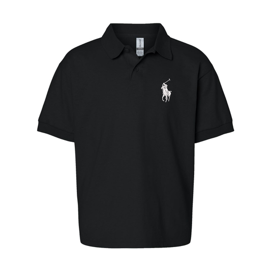 Youth  Polo Ralph Lauren Gildan Dry Blend Jersey Polo