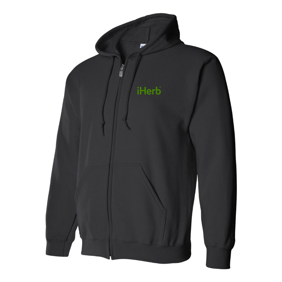 Men's iHerb Logo Zipper Hoodie
