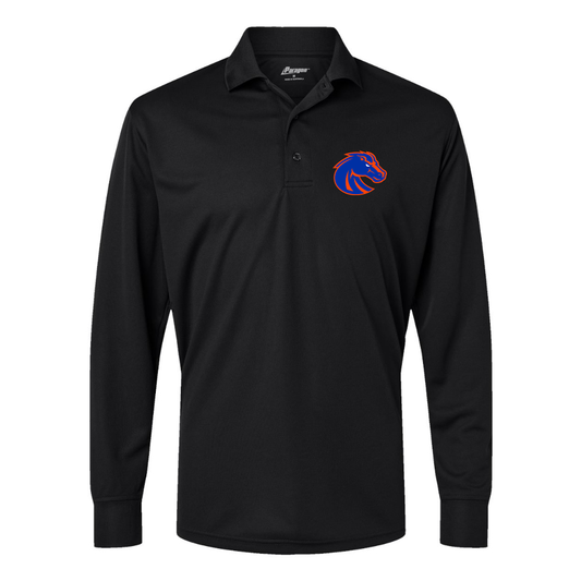 Men's Boise State Broncos   Paragon Prescott Long Sleeve Polo