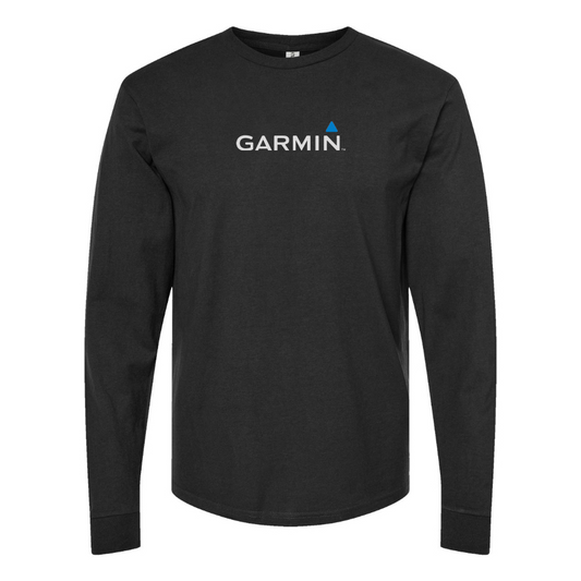 Men's Garmin Logo Cotton Long Sleeve T-Shirt