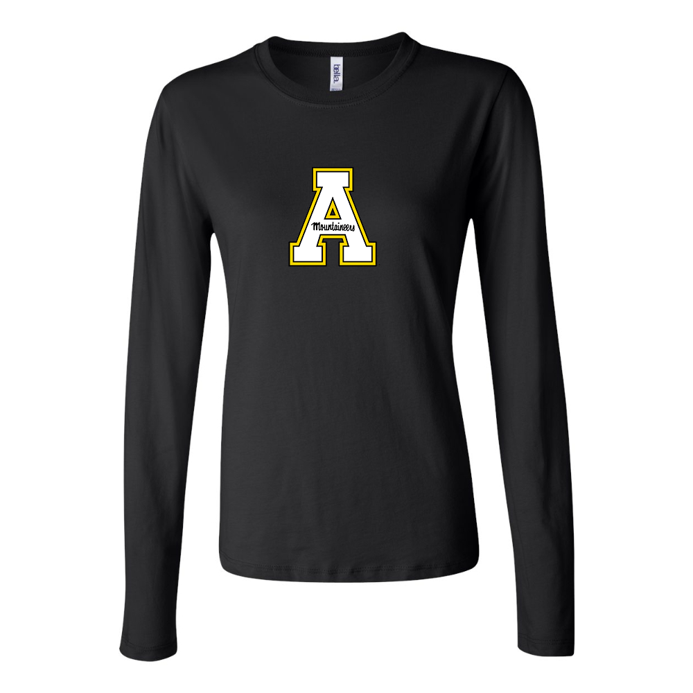 BELLA CANVAS Women’s Appalachian State Mountaineers Jersey Long Sleeve Tee