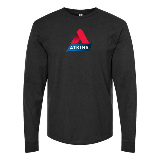 Men's Atkins Logo Cotton Long Sleeve T-Shirt