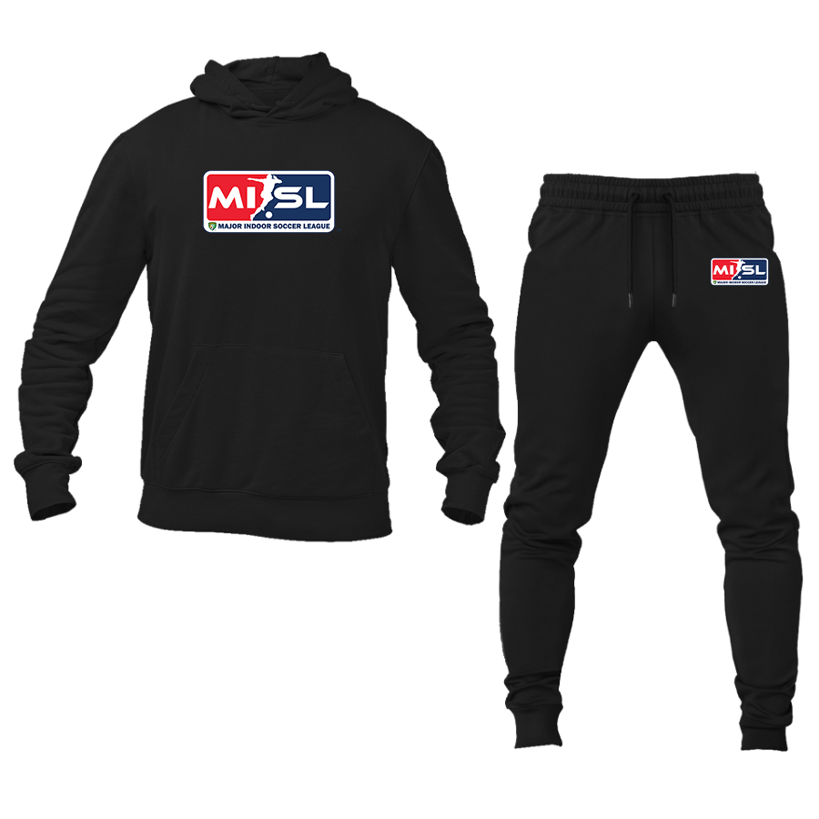 Men's Major Indoor Soccer League  Logo Hoodie Joggers Set