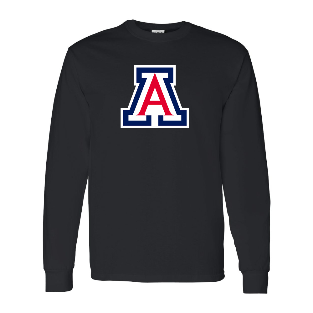 Men's  Arizona Wildcats Gildan Heavy Cotton Long Sleeve T-Shirt