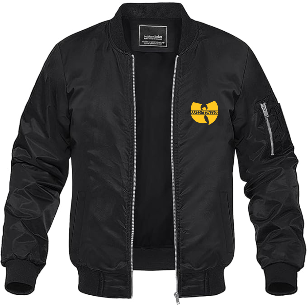 Men's  Wu-Tang Clan Lightweight Bomber Jacket Windbreaker Softshell Varsity Jacket Coat