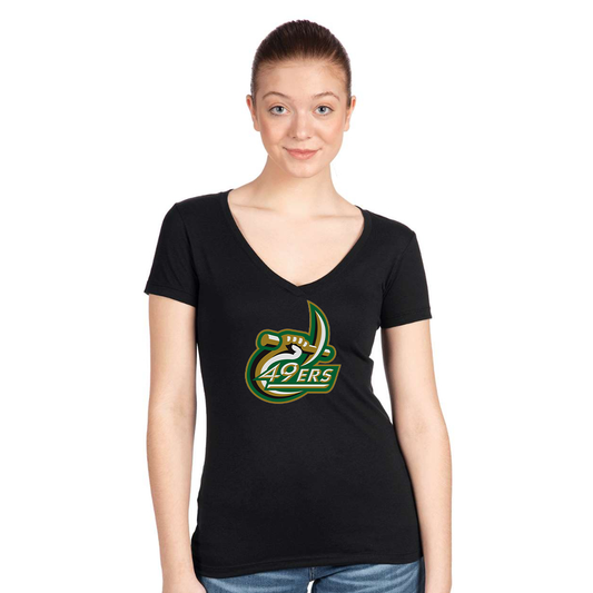 Women's Charlotte 49ers Next Level V-Neck T-Shirt