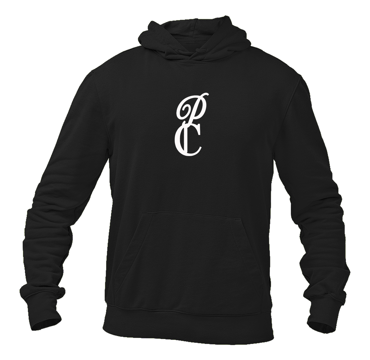Men's P & C Black  Heavy Blend Hooded Sweatshirt