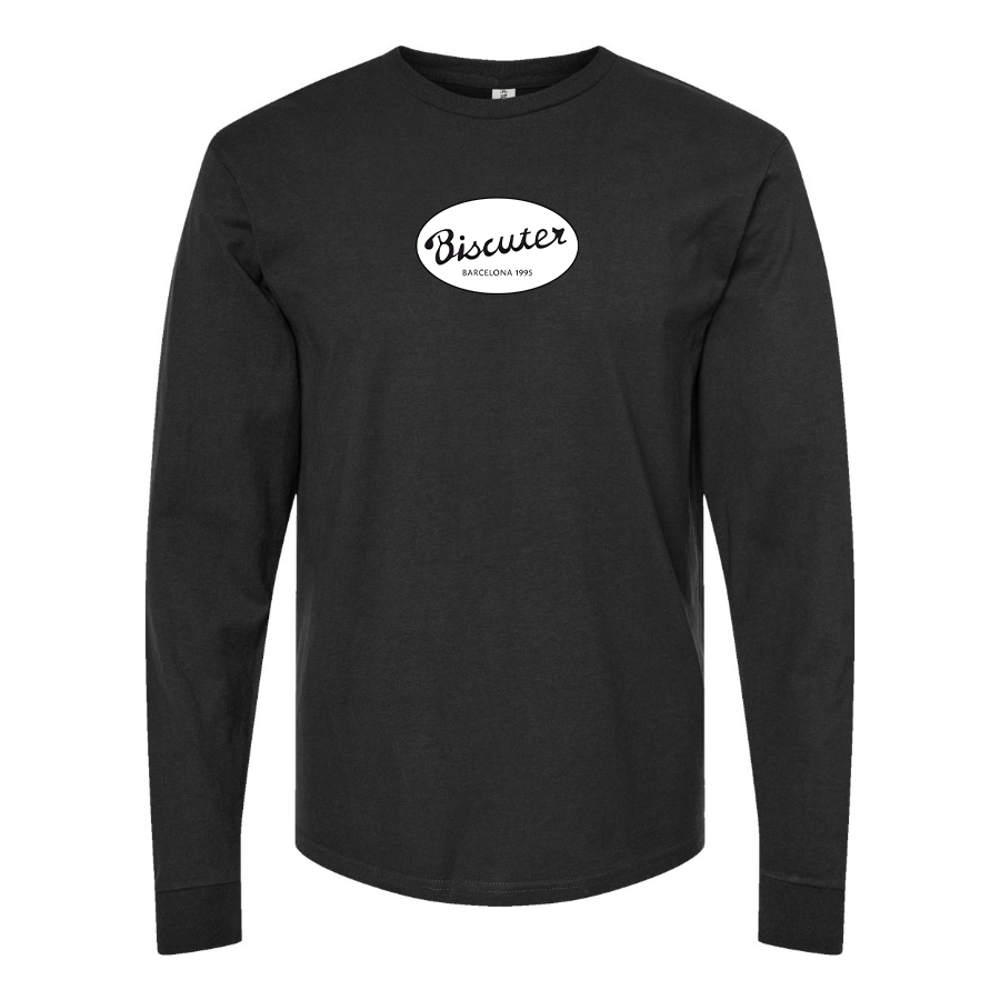 Men's Biscuter Logo Cotton Long Sleeve T-Shirt