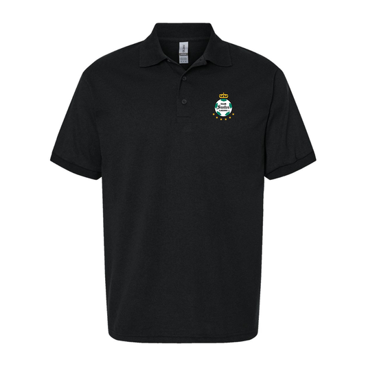 Men's Santos Laguna Soccer Gildan Dry Blend Jersey Polo