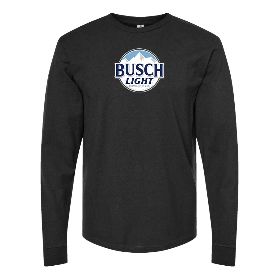 Men's Busch Light Logo Cotton Long Sleeve T-Shirt