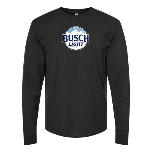 Men's Busch Light Logo Cotton Long Sleeve T-Shirt