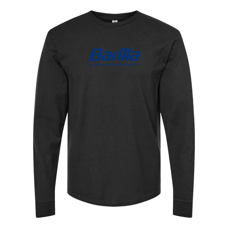 Men's Barilla Logo Cotton Long Sleeve T-Shirt